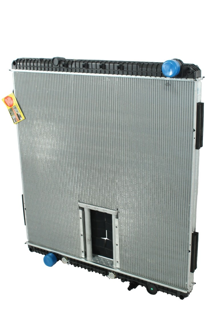 Freightliner Radiator With Crank Box 2008 And Newer Columbia Angled View. 