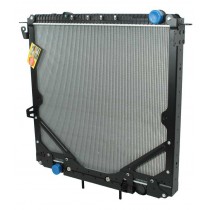 Freightliner Radiator With Frame 2012 & Newer Cascadia Angled View. 