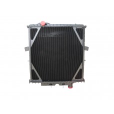 Peterbilt 357 377 379 Series Radiator With Surge Tank on Firewall Front View. 