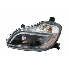 Kenworth T680 2015 Model Year LED Headlight Driver Side View. 
