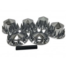 Spiked Lug Nut Cover Complete Wheel Cover Kit. 