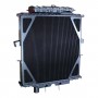 Peterbilt 4 Row Bolt Together Dimpled Tube Radiator With Surge Tank Back Angle.