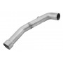 Stainless Steel Lower Coolant Tube for Kenworth W900B with CAT Engine Side View.
