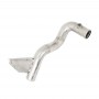 Western Star Stainless Steel Lower Coolant Tube With Bracket Top View.