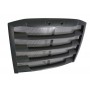 flat black freightliner cascadia replacement grille angle view.