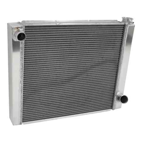 Chevy Aluminum Two Row Single Pass Racing Radiator.