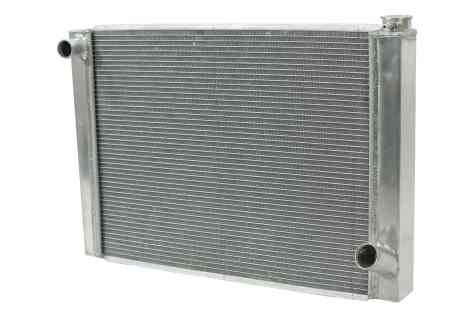 27.5" CHEVY UNIVERSAL ALUMINUM RACING RADIATOR | 2 ROW SINGLE PASS SBC