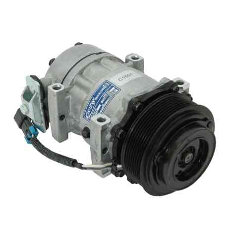Peterbilt Sanden Type AC Compressor Front. 