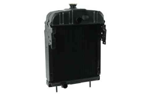 IH 300 350 Radiator Angled View. 