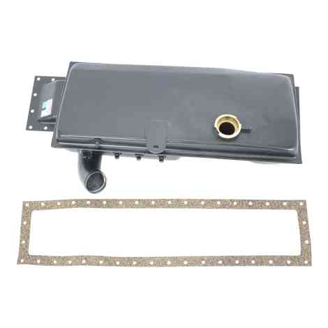 Kenworth Steel Top Surge Tank Curved Inlet Top View. 