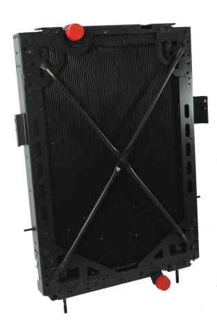 Kenworth 2006-2011 T660 2008-2015 W900 2014 T880 Radiator Angled View. 
