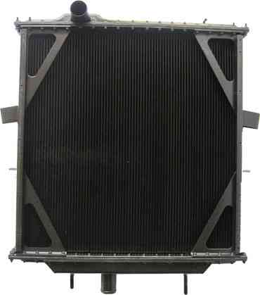 Peterbilt Radiator 2005 & Newer 387 Model CAT C13 C15 Acert Engine Front View. 