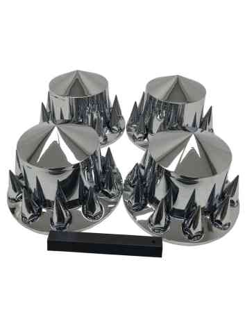 Spiked Chrome Rear Wheel Cover Kit. 