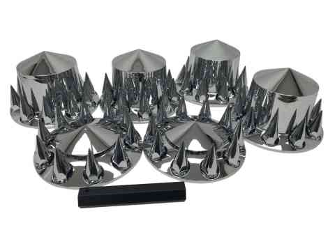 Spiked Lug Nut Cover Complete Wheel Cover Kit. 