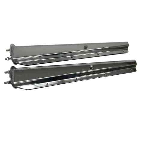 Chrome Plated Straight Bolt Mud Flap Hanger Front.