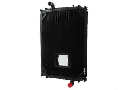 Kenworth Peterbilt 320 Curbtender Sanitation Truck Radiator Front View. 