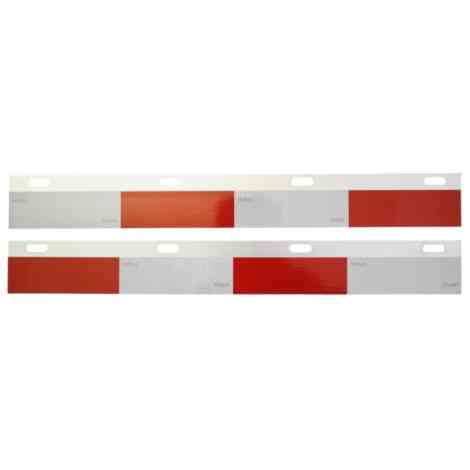 Aluminum mud flap plates reflective